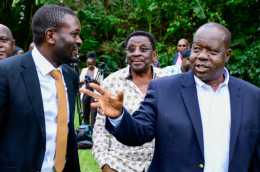 Nairobi Senator Edwin Sifuna and Jubilee Presidential Aspirant Fred Matiang'i.